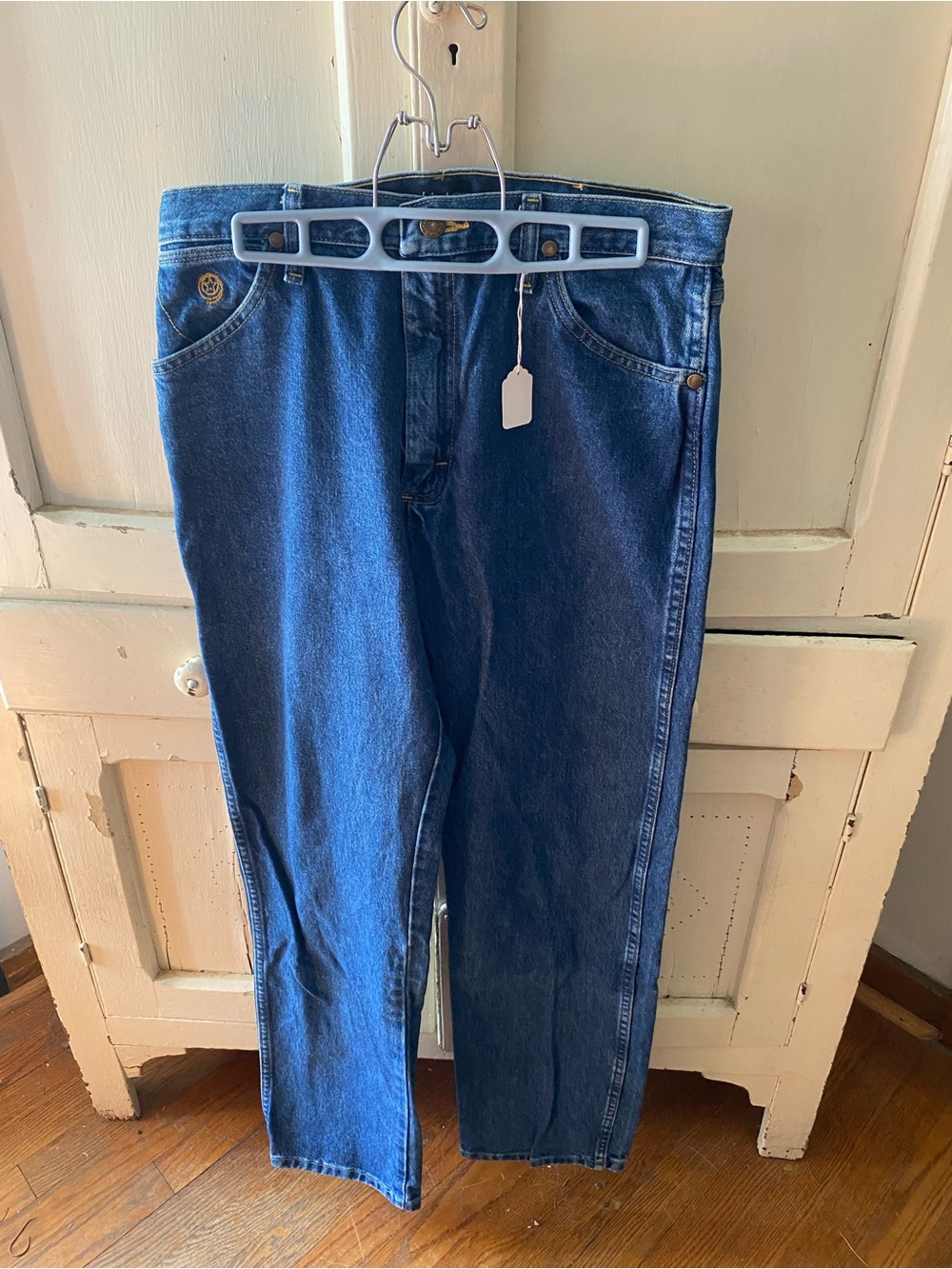 Wrangler Men’s Blue Relaxed Fit Jeans